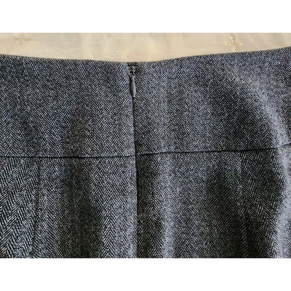 Mossimo Pencil Skirt Womens Size 8 Gray Herringbone Lined Stretch Zip Closure - Picture 4 of 8